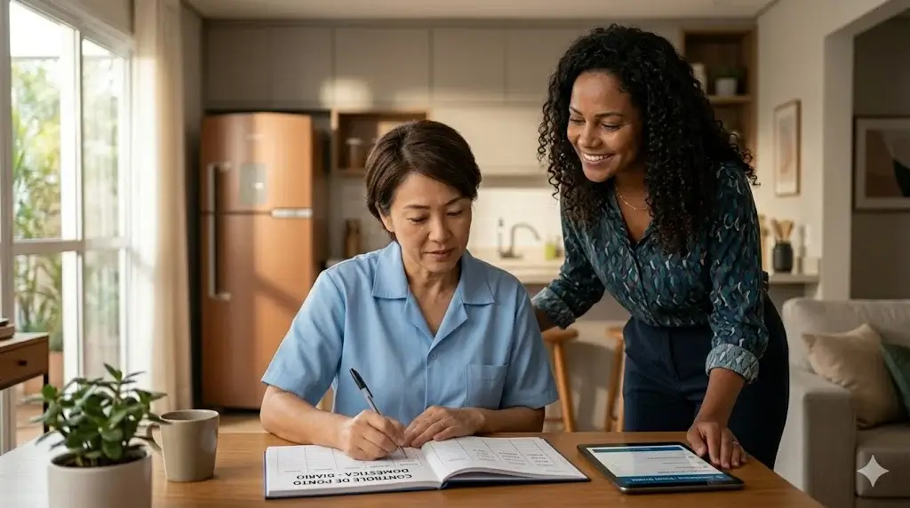 controle de ponto doméstica